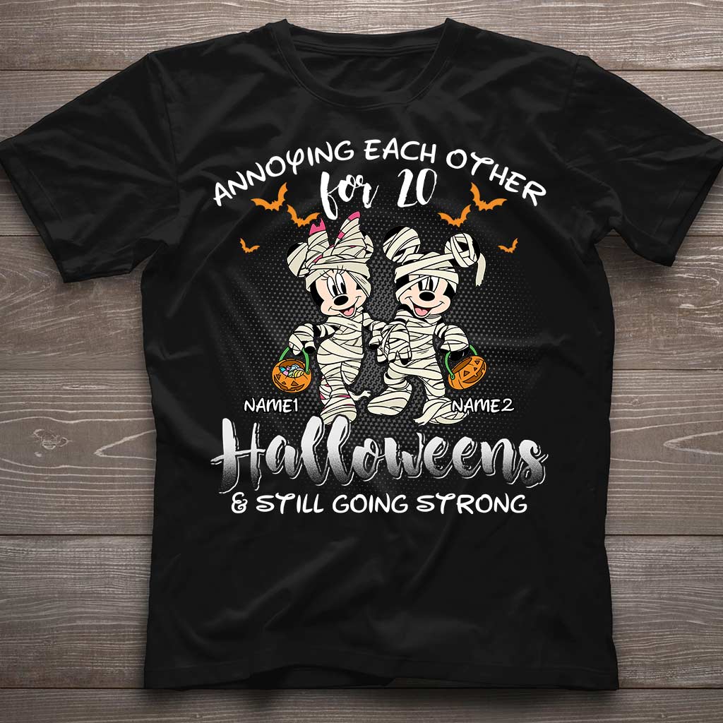 Personalized Halloween Mouse T-shirt & Hoodie Unique Couple Gift T-shirt & Hoodie GradoCreations