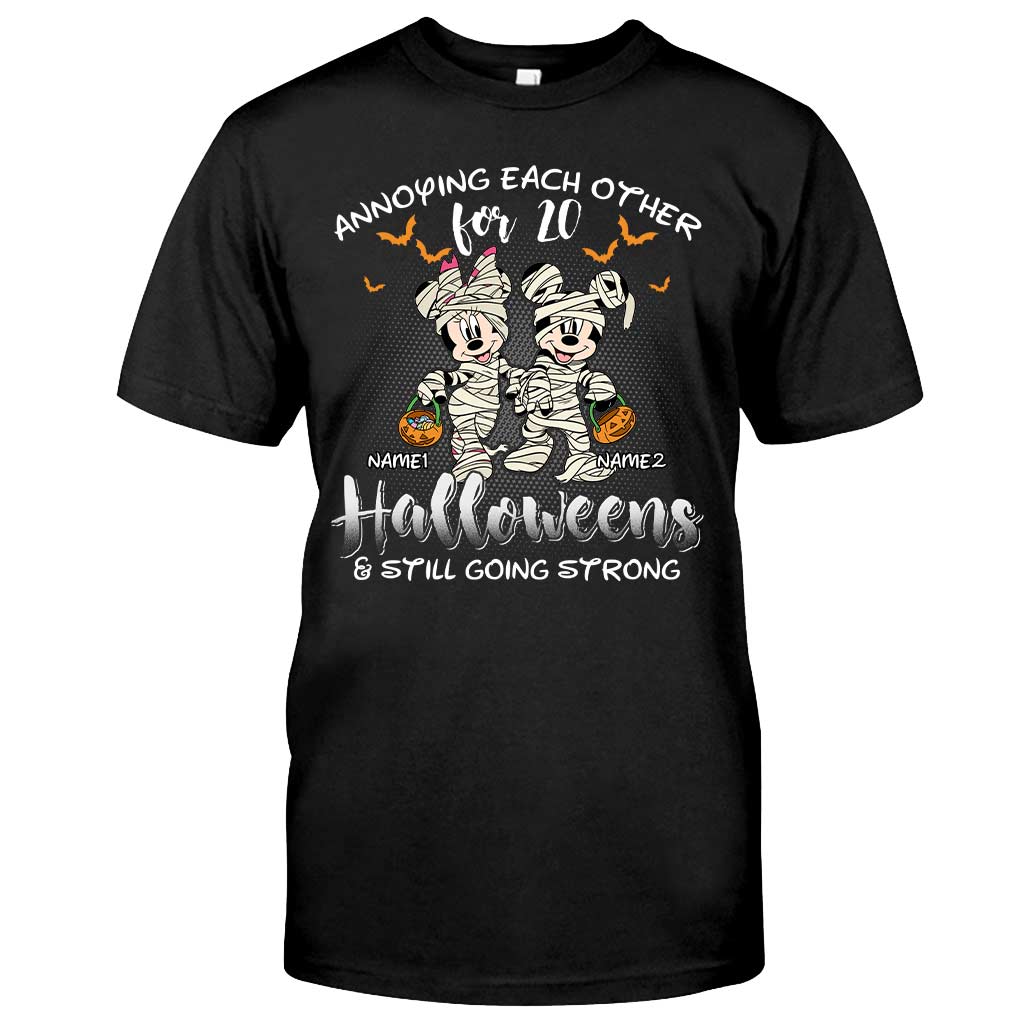 Personalized Halloween Mouse T-shirt & Hoodie Unique Couple Gift T-shirt & Hoodie GradoCreations