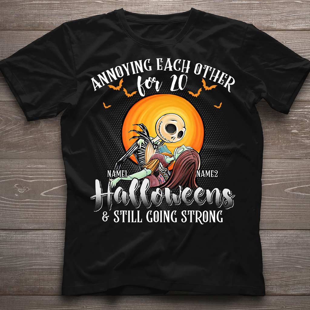 Personalized Halloween T-shirt & Hoodie Custom Names Gift T-shirt & Hoodie GradoCreations