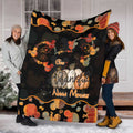Personalized Thanksgiving Blanket for Grandma - Cozy Custom Nana Gift Blanket GradoCreations