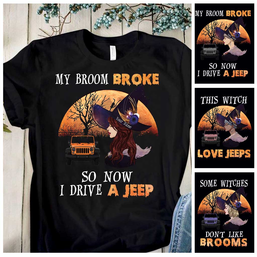 Personalized Halloween T-Shirt & Hoodie Custom Name for Jeep Lovers T-shirt & Hoodie GradoCreations