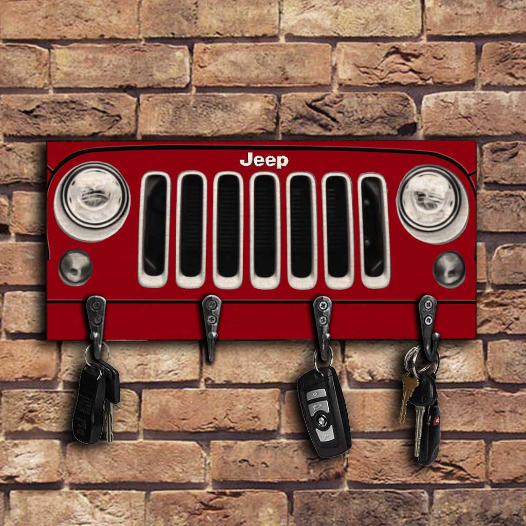 Personalized Jeep Car Key Rack Custom Name Gift for Him Key Rack GradoCreations