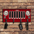 Personalized Jeep Car Key Rack Custom Name Gift for Him Key Rack GradoCreations