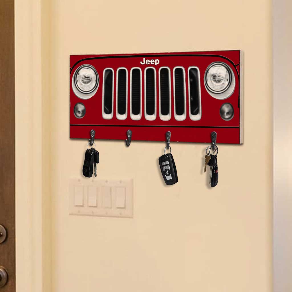 Personalized Jeep Car Key Rack Custom Name Gift for Him Key Rack GradoCreations