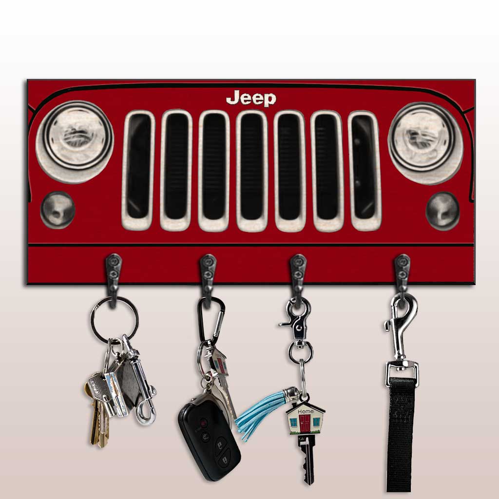 Personalized Jeep Car Key Rack Custom Name Gift for Him Key Rack GradoCreations