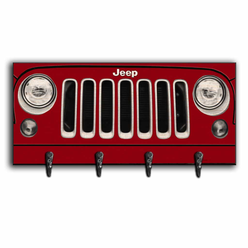 Personalized Jeep Car Key Rack Custom Name Gift for Him Key Rack GradoCreations