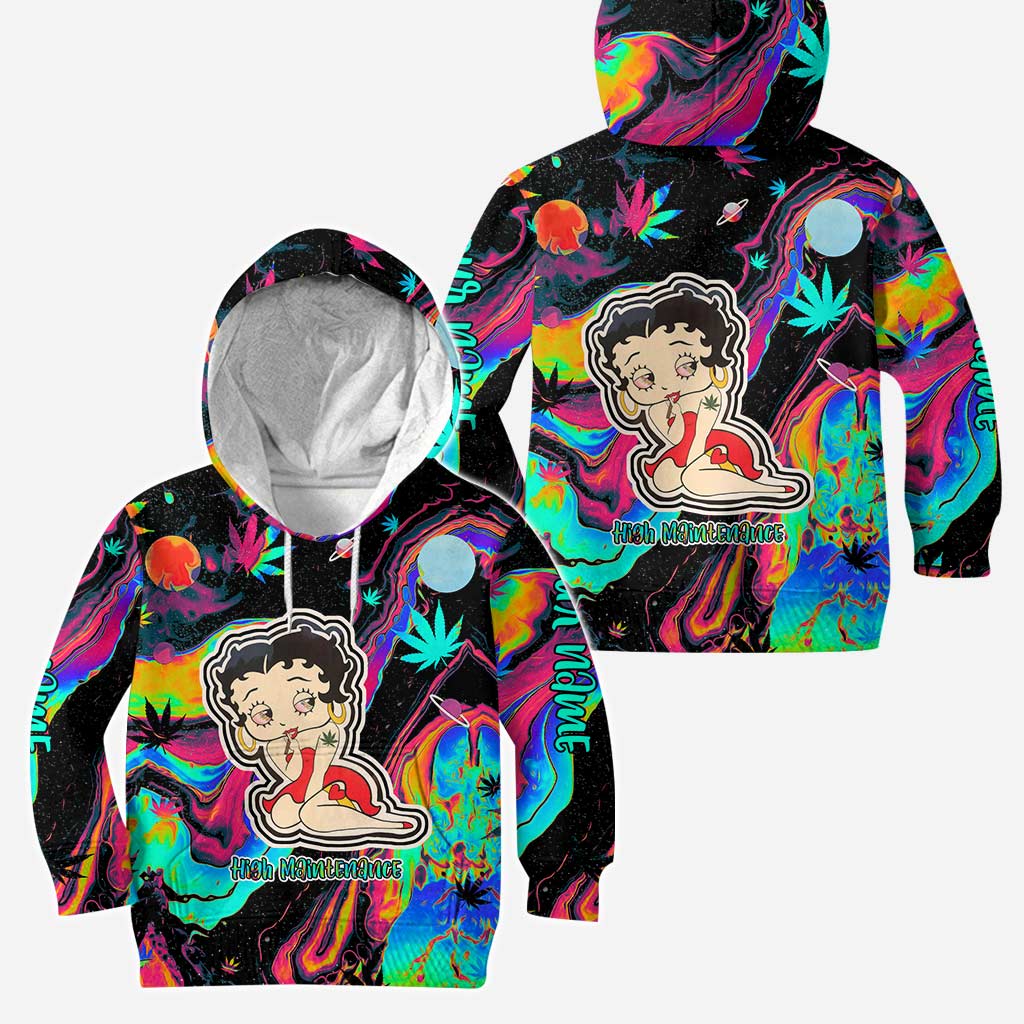 Personalized High Maintenance Weed Hoodie & Leggings Set Hoodie & Leggings GradoCreations