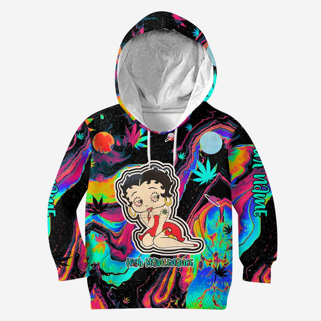 Personalized High Maintenance Weed Hoodie & Leggings Set Hoodie & Leggings GradoCreations
