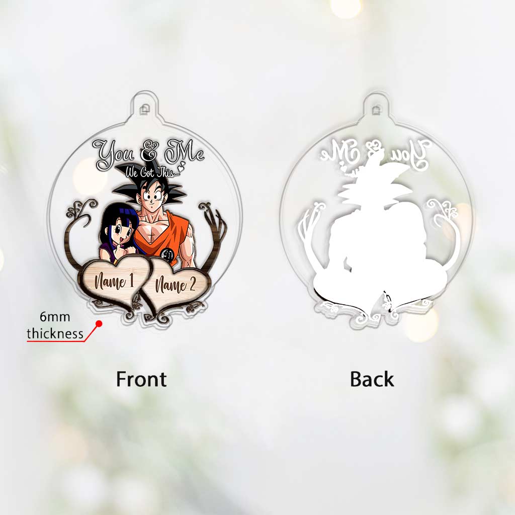 Personalized Christmas Layers Mix Ornament Custom Name Gift Layers Mix Ornament GradoCreations