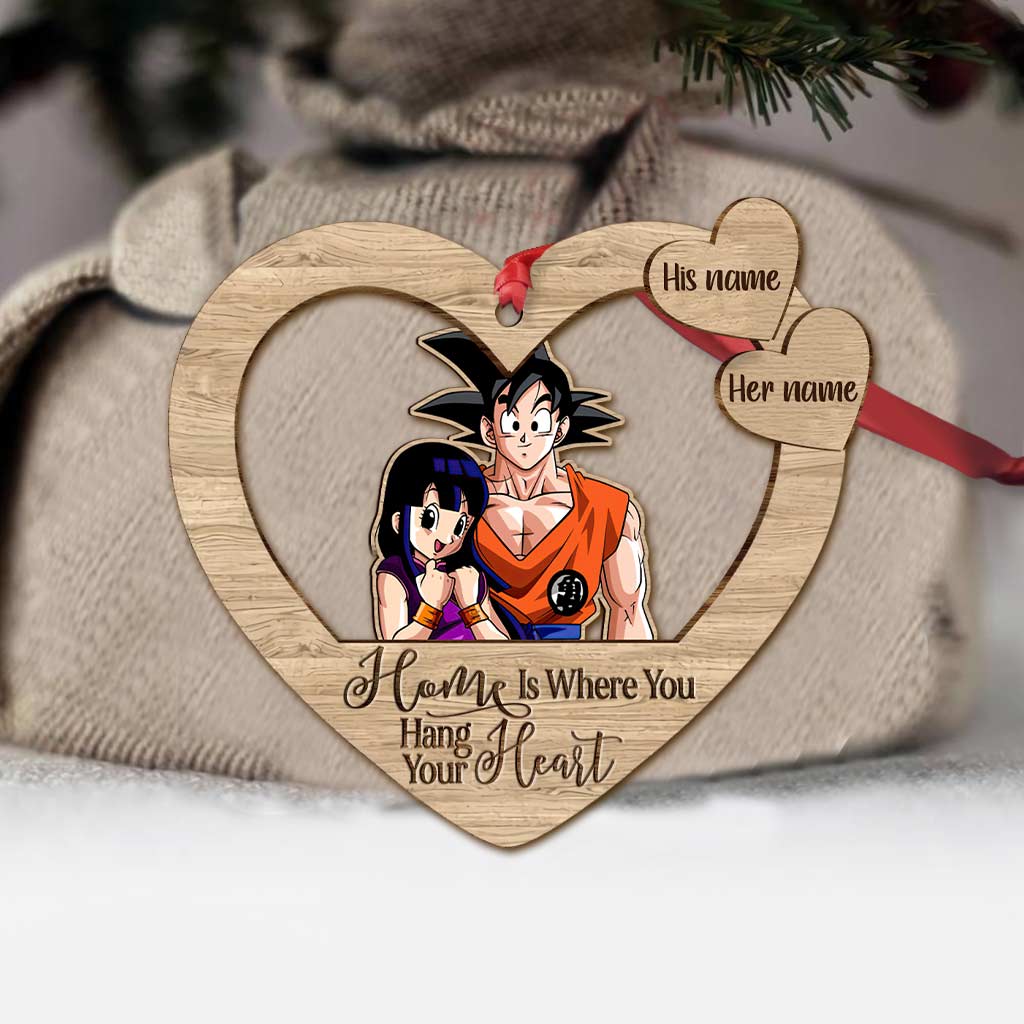 Personalized Christmas Ornament Custom Name Gift for Couple Ornament GradoCreations