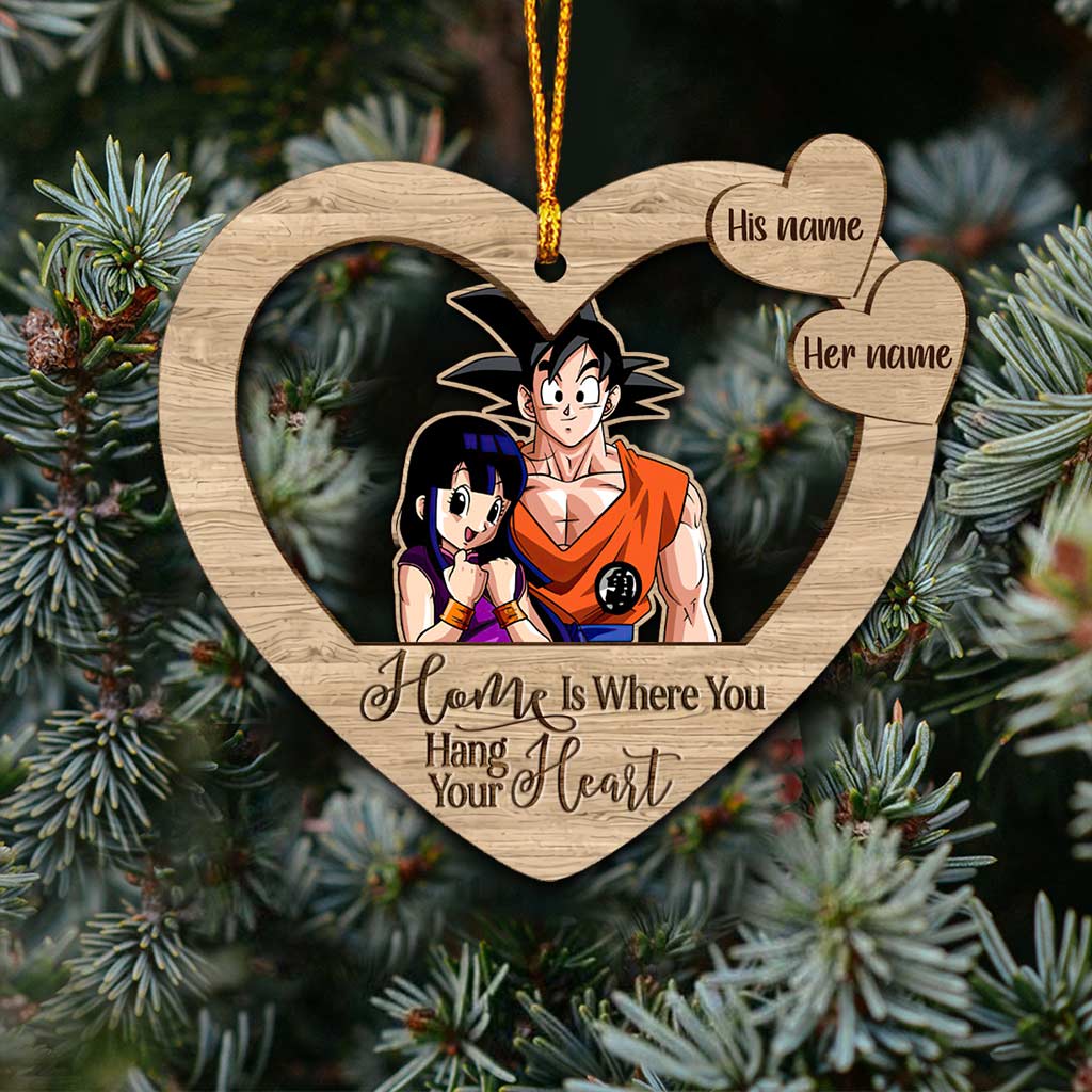 Personalized Christmas Ornament Custom Name Gift for Couple Ornament GradoCreations