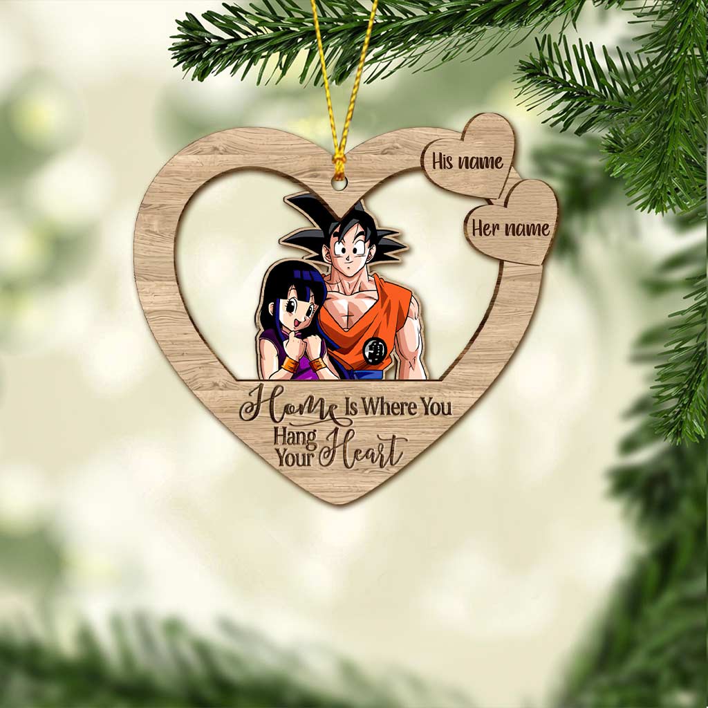 Personalized Christmas Ornament Custom Name Gift for Couple Ornament GradoCreations