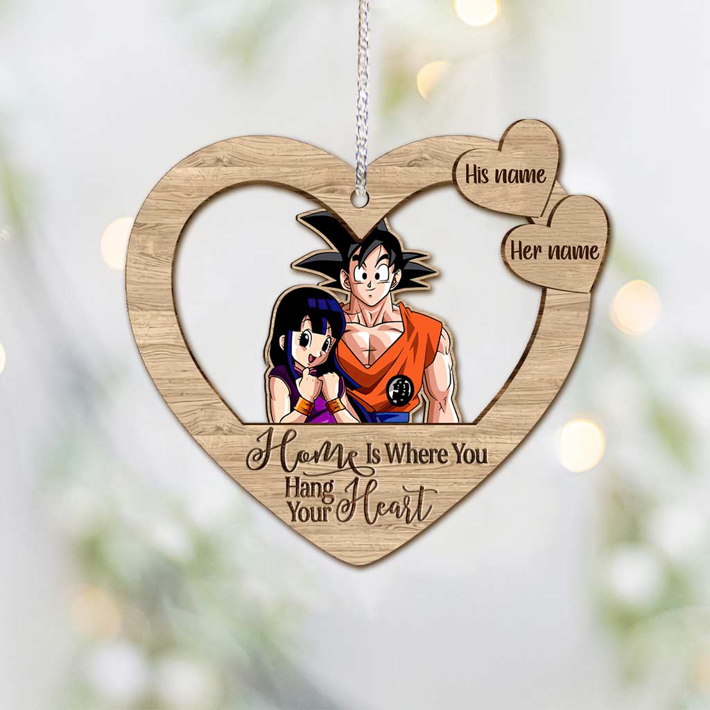 Personalized Christmas Ornament Custom Name Gift for Couple Ornament GradoCreations