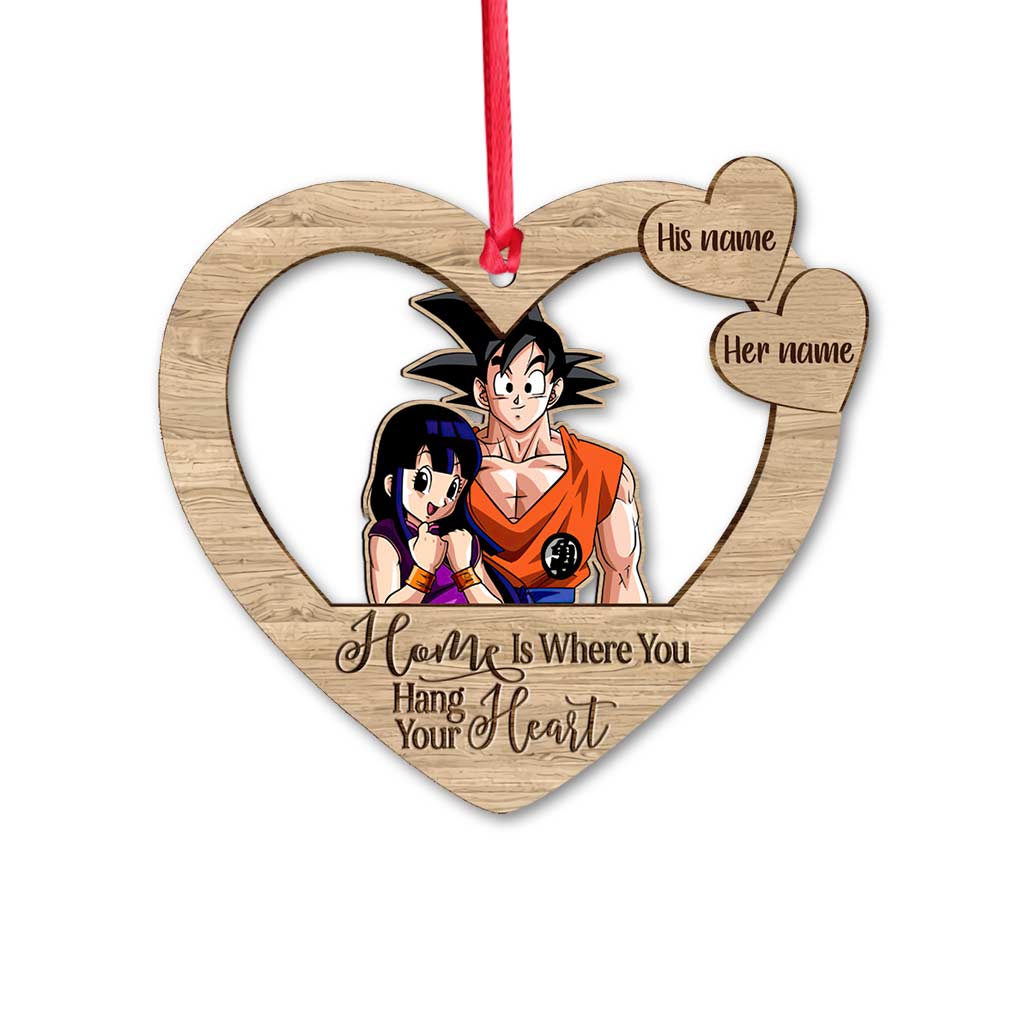 Personalized Christmas Ornament Custom Name Gift for Couple Ornament GradoCreations