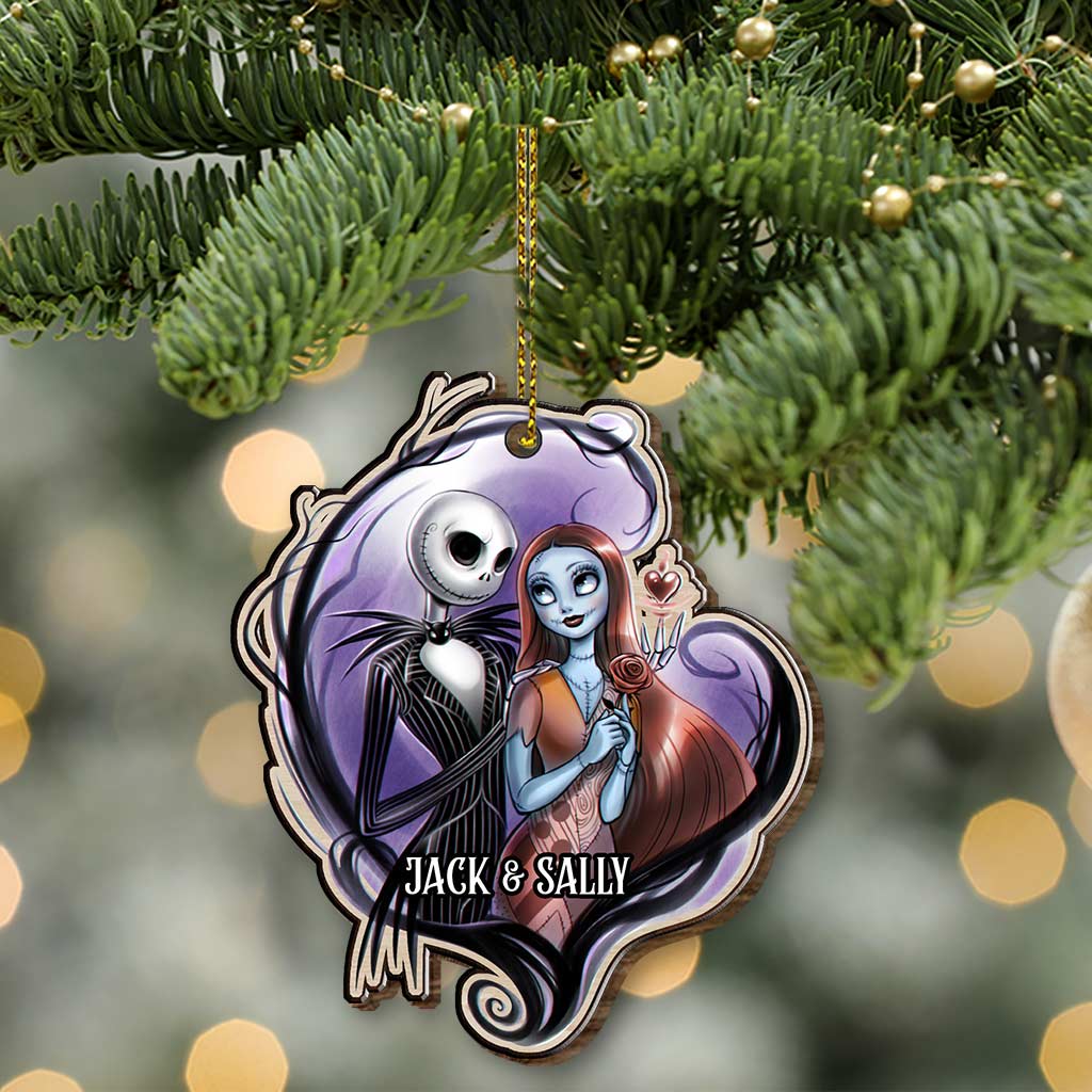 Personalized Wooden Christmas Ornament Pop Out Card for Couples Pop Out Ornament GradoCreations