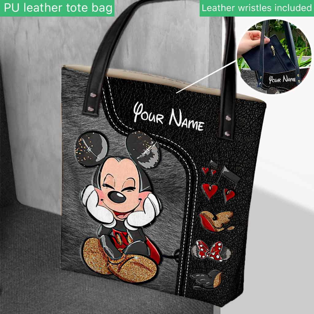 Personalized Mouse Ears Tote Bag Custom Name Gift for Mom Tote Bag GradoCreations