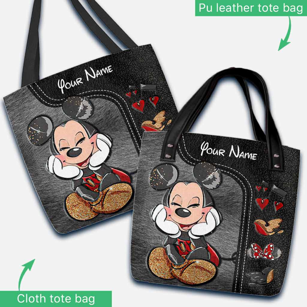 Personalized Mouse Ears Tote Bag Custom Name Gift for Mom Tote Bag GradoCreations