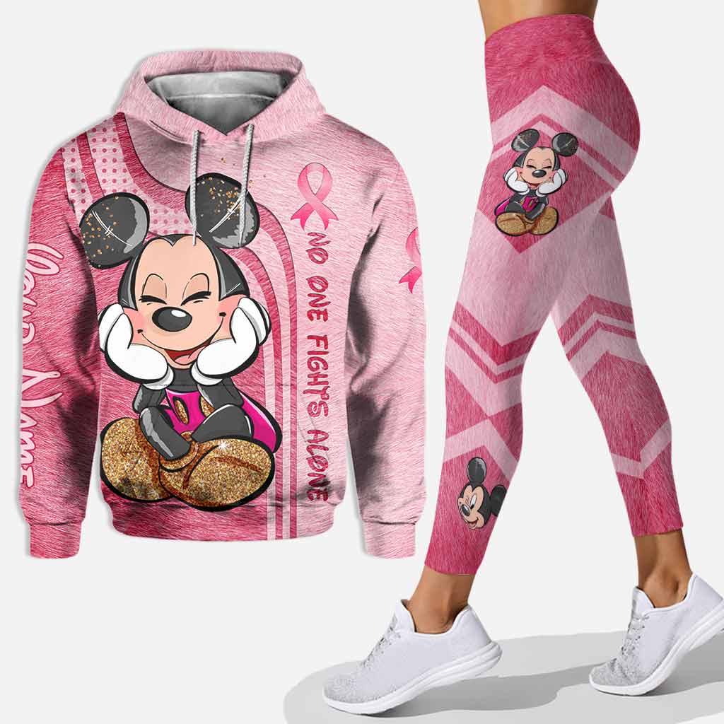 Personalized Breast Cancer Awareness Hoodie & Leggings Gift for Mom Hoodie & Leggings GradoCreations