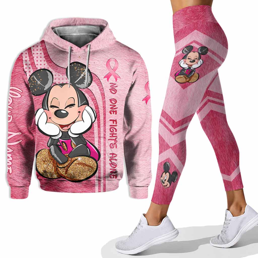 Personalized Breast Cancer Awareness Hoodie & Leggings Gift for Mom Hoodie & Leggings GradoCreations