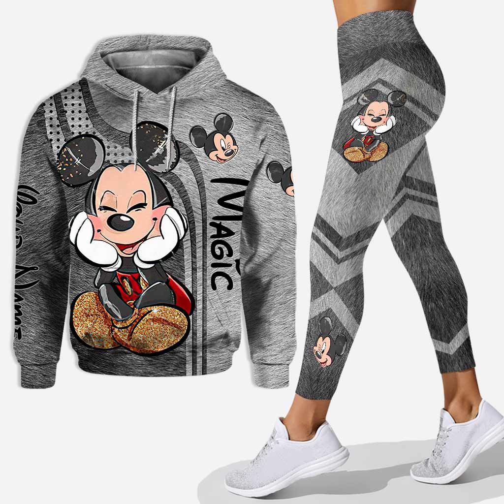 Personalized Mickey Mouse Ears Hoodie & Leggings Set for Kids Hoodie & Leggings GradoCreations