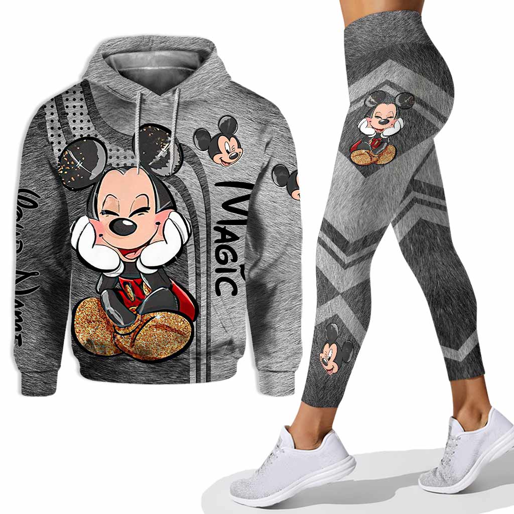Personalized Mickey Mouse Ears Hoodie & Leggings Set for Kids Hoodie & Leggings GradoCreations