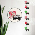 Personalized Christmas Car Garland - 6 Pieces for Holiday Decor Garland GradoCreations