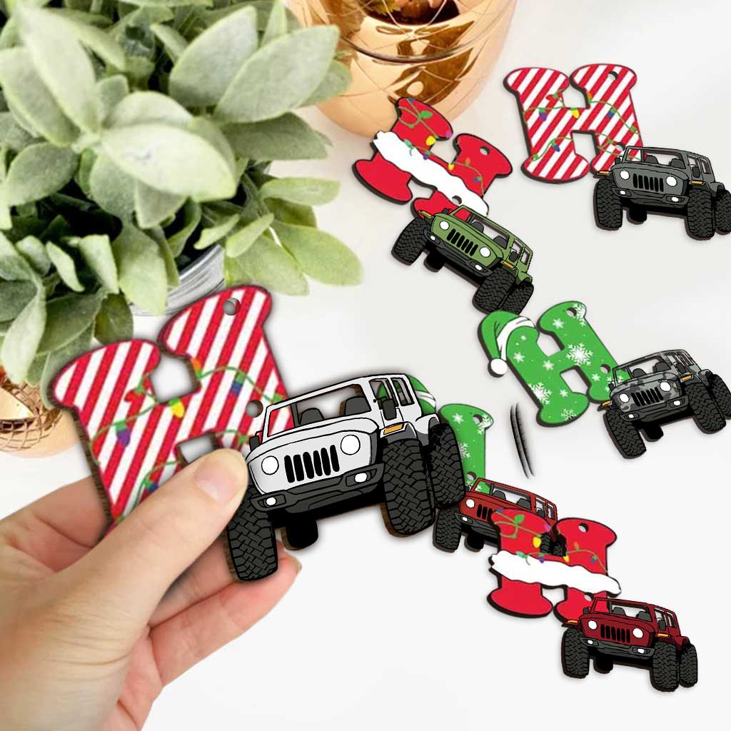 Personalized Christmas Car Garland - 6 Pieces for Holiday Decor Garland GradoCreations