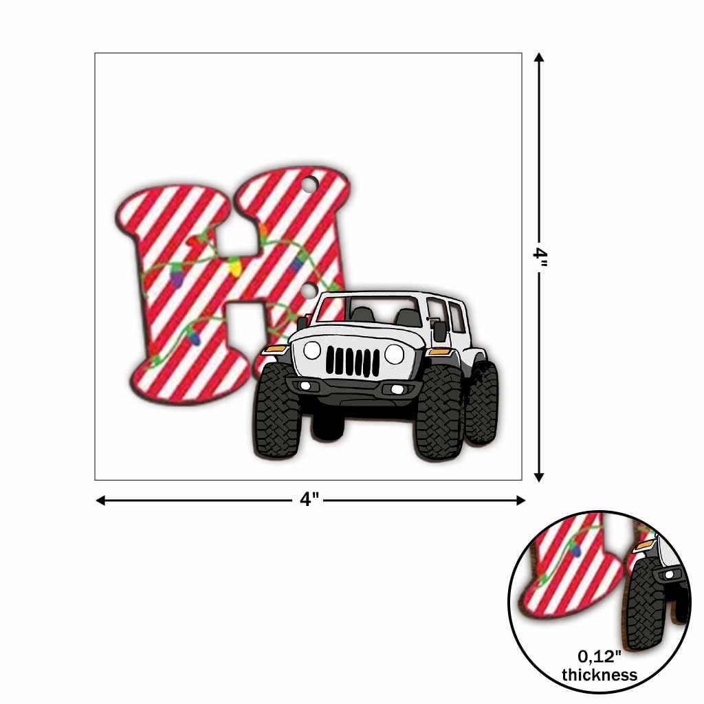 Personalized Christmas Car Garland - 6 Pieces for Holiday Decor Garland GradoCreations
