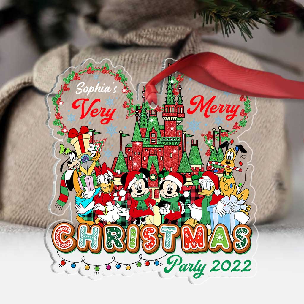 Personalized Transparent Acrylic Christmas Ornament Custom Name Gift One-sided Ornament GradoCreations