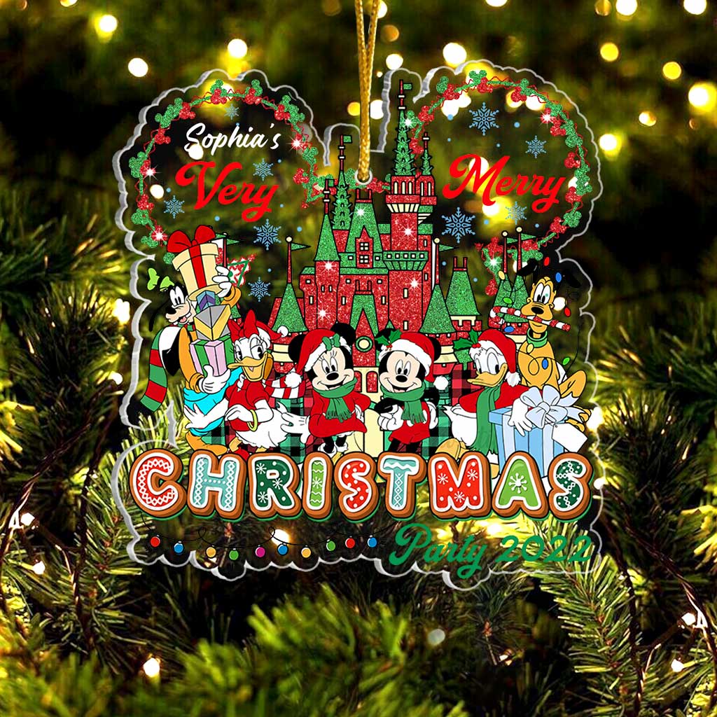 Personalized Transparent Acrylic Christmas Ornament Custom Name Gift One-sided Ornament GradoCreations