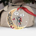 Personalized Transparent Ornament I Love You To The Moon Gift One-sided Ornament GradoCreations