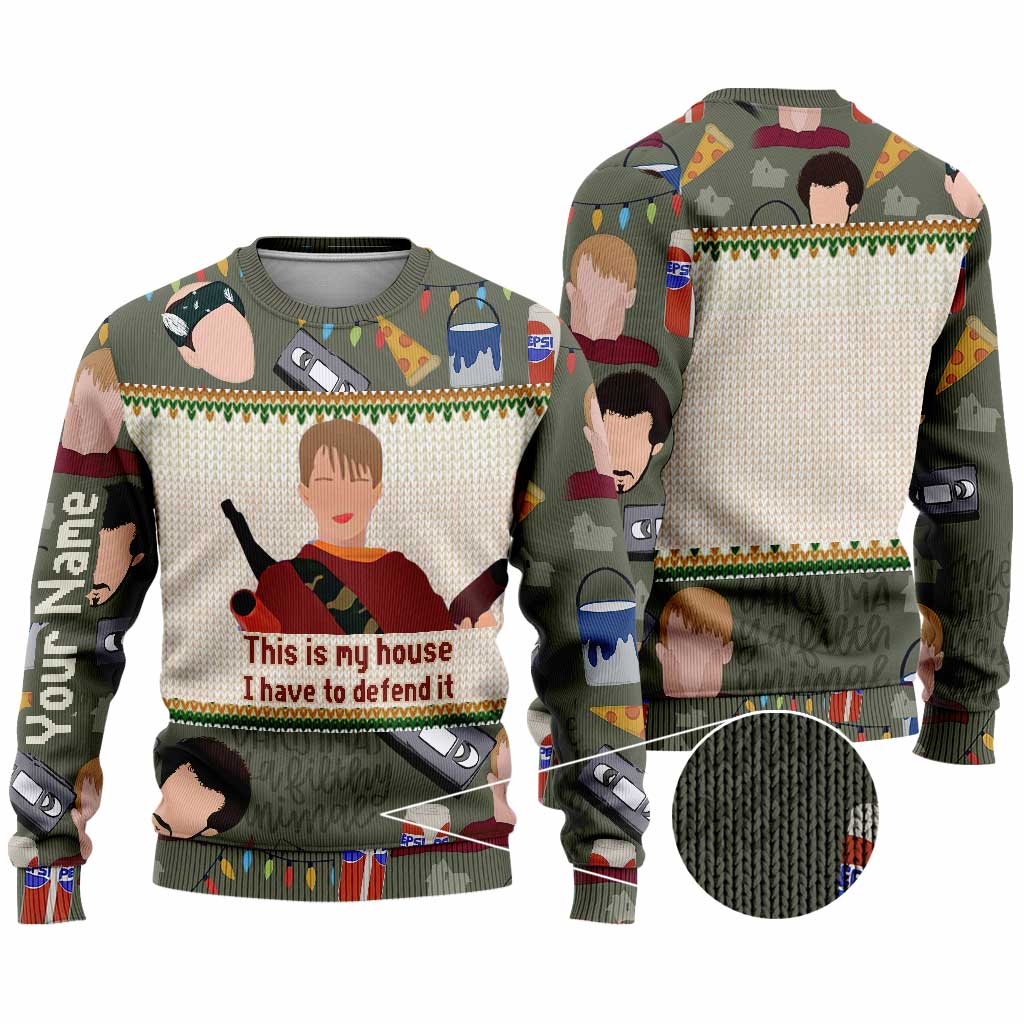 Personalized Christmas Sweater Custom Name Holiday Gift Sweater GradoCreations