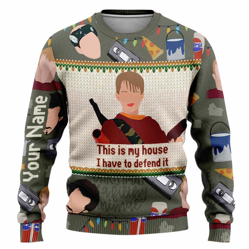 Personalized Christmas Sweater Custom Name Holiday Gift Sweater GradoCreations