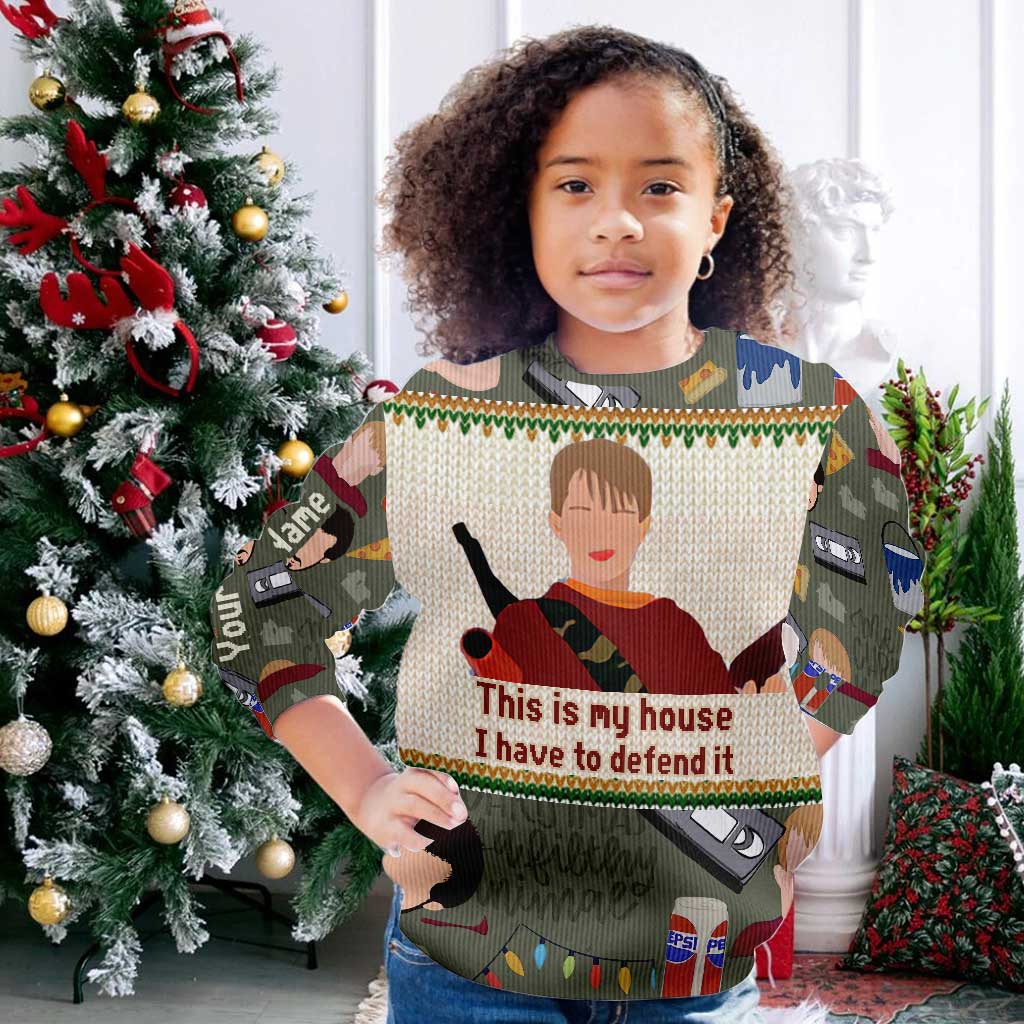 Personalized Christmas Sweater Custom Name Holiday Gift Sweater GradoCreations