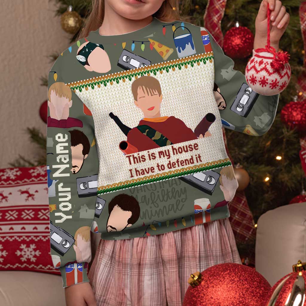 Personalized Christmas Sweater Custom Name Holiday Gift Sweater GradoCreations