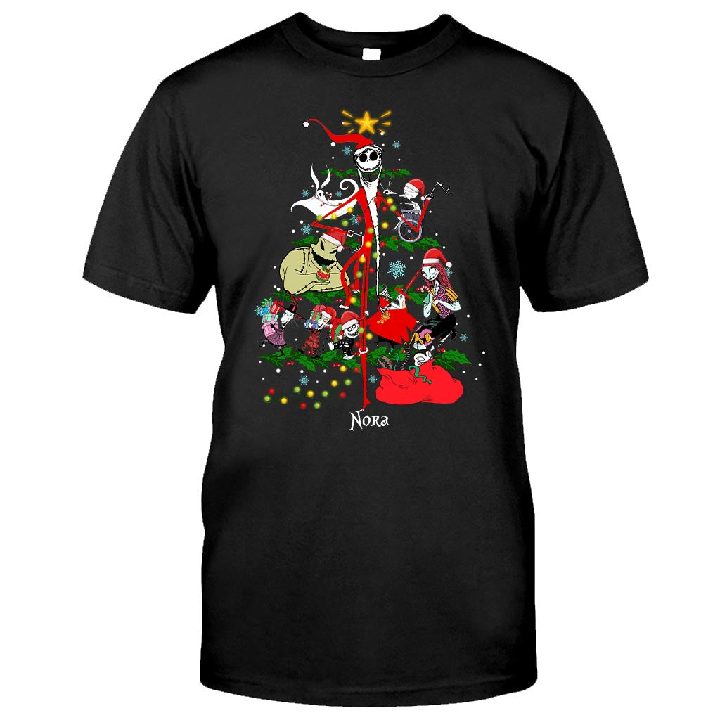 Personalized Nightmare Christmas Tree T-shirt & Hoodie Gift T-shirt & Hoodie GradoCreations