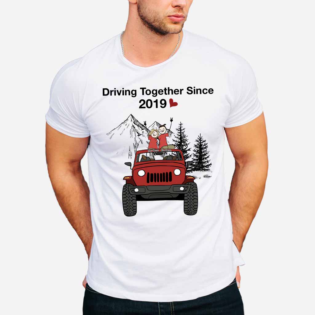 Personalized Couple Driving Together Since Shirt & Hoodie Gift T-shirt & Hoodie GradoCreations
