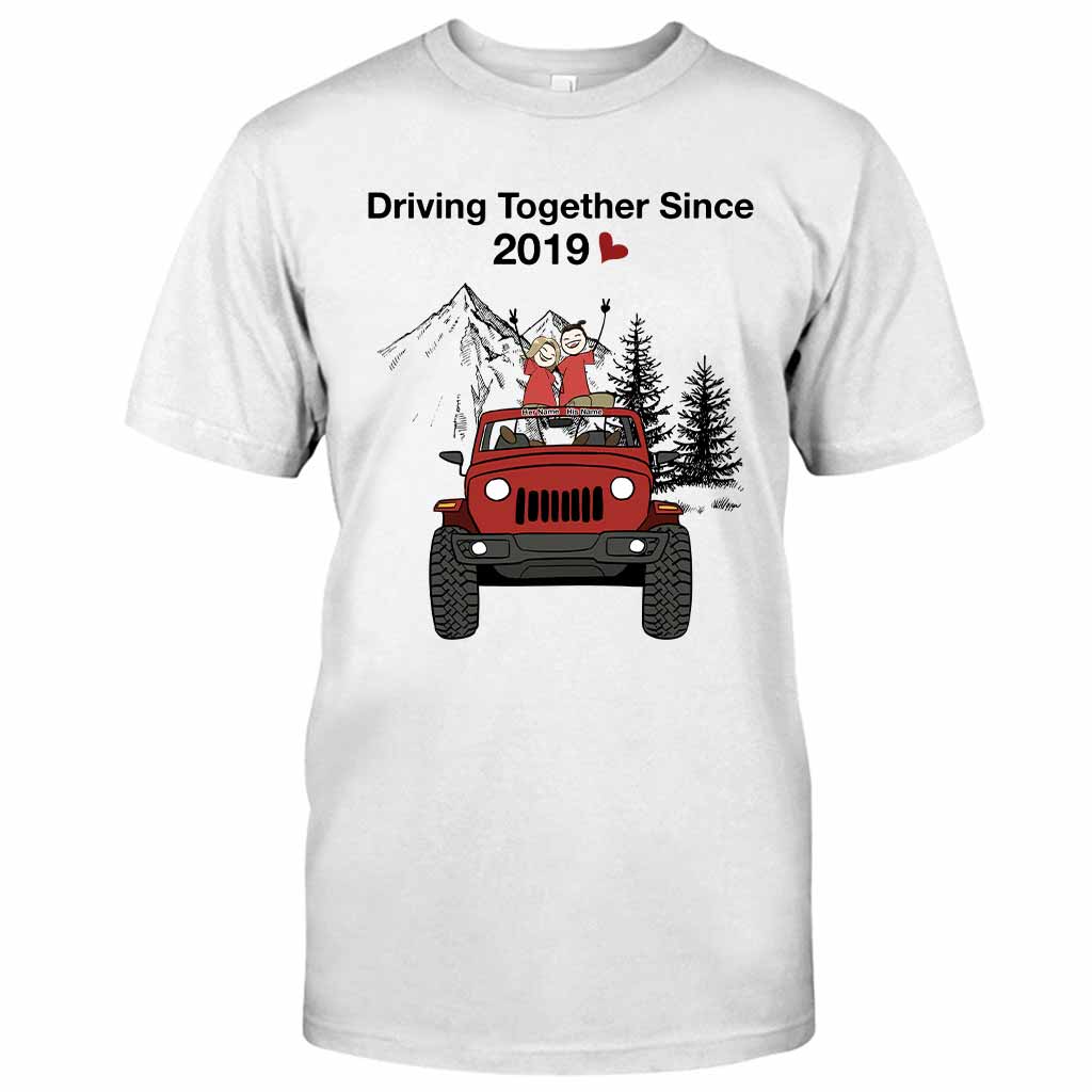 Personalized Couple Driving Together Since Shirt & Hoodie Gift T-shirt & Hoodie GradoCreations