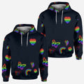 Personalized LGBT Support All Over T-shirt & Hoodie for Couples All Over Shirt GradoCreations