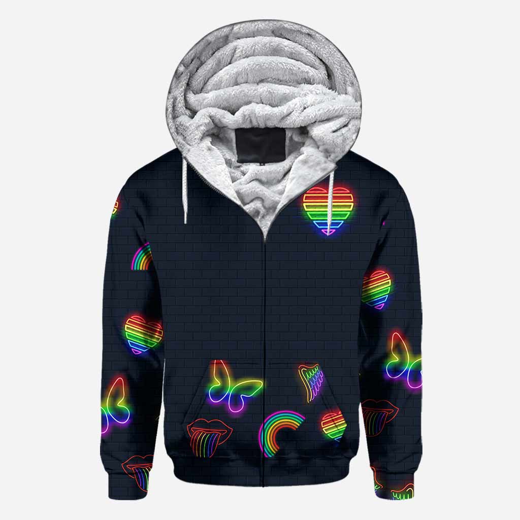 Personalized LGBT Support All Over T-shirt & Hoodie for Couples All Over Shirt GradoCreations