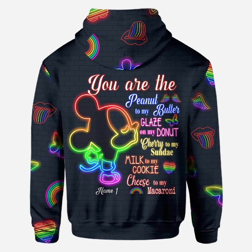 Personalized LGBT Support All Over T-shirt & Hoodie for Couples All Over Shirt GradoCreations
