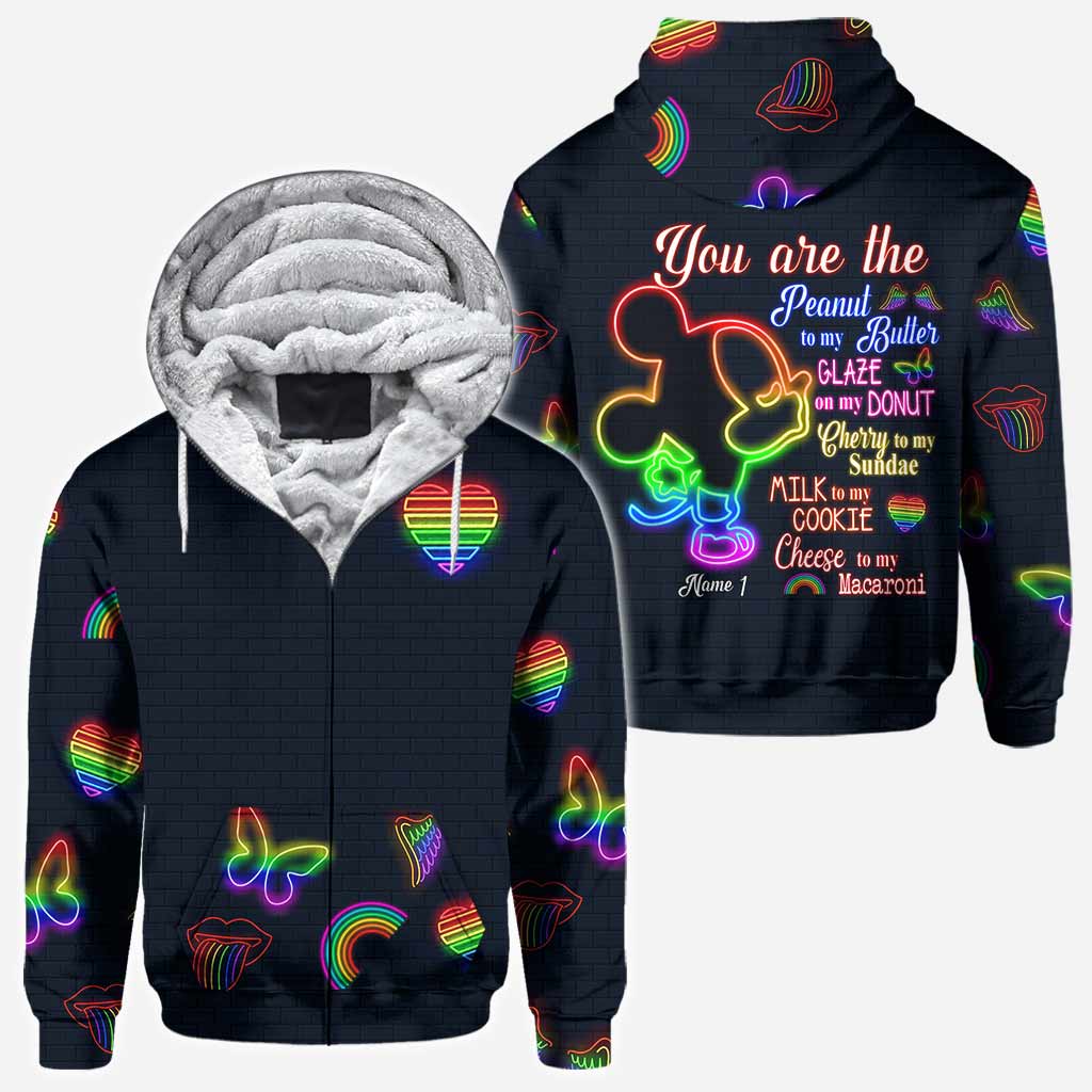 Personalized LGBT Support All Over T-shirt & Hoodie for Couples All Over Shirt GradoCreations