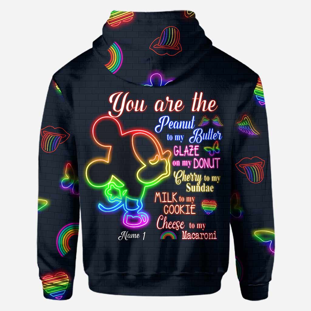 Personalized LGBT Support All Over T-shirt & Hoodie for Couples All Over Shirt GradoCreations