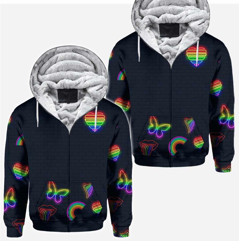 Personalized LGBT Support All Over T-shirt & Hoodie for Couples All Over Shirt GradoCreations