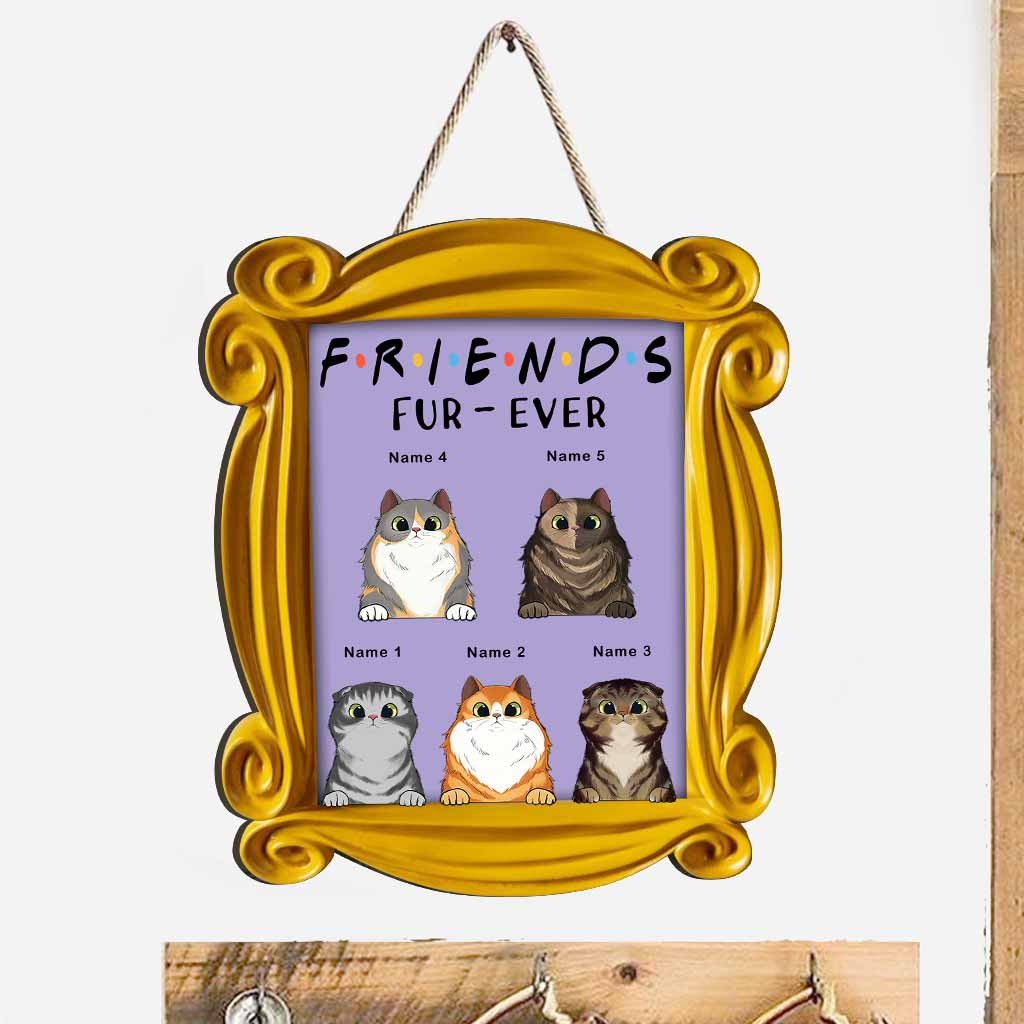 Personalized Cat Wood Sign Custom Name Family Gift Wood Sign GradoCreations