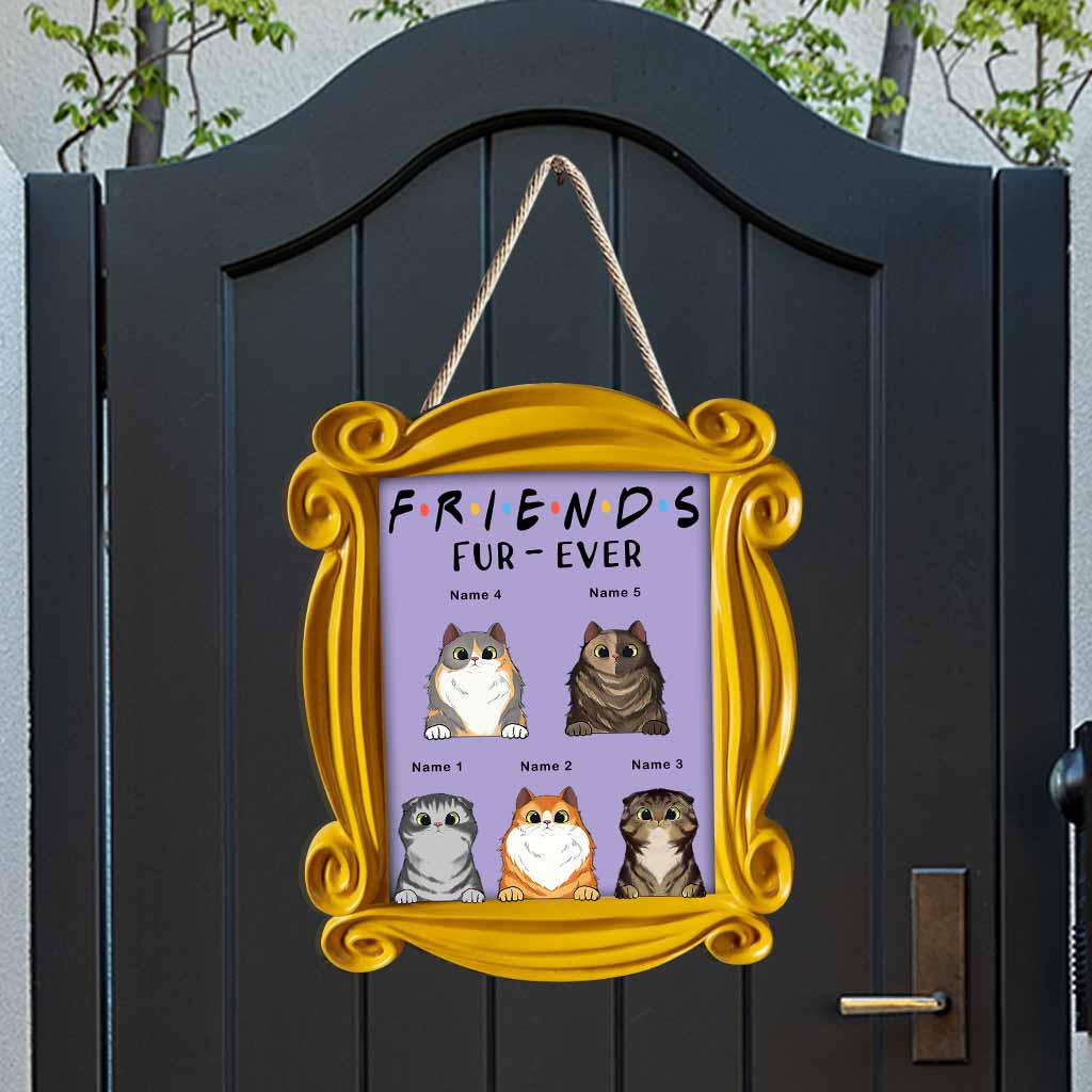 Personalized Cat Wood Sign Custom Name Family Gift Wood Sign GradoCreations
