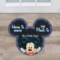 Personalized Mickey Mouse Shaped Doormat for Home Decor Shaped Doormat GradoCreations