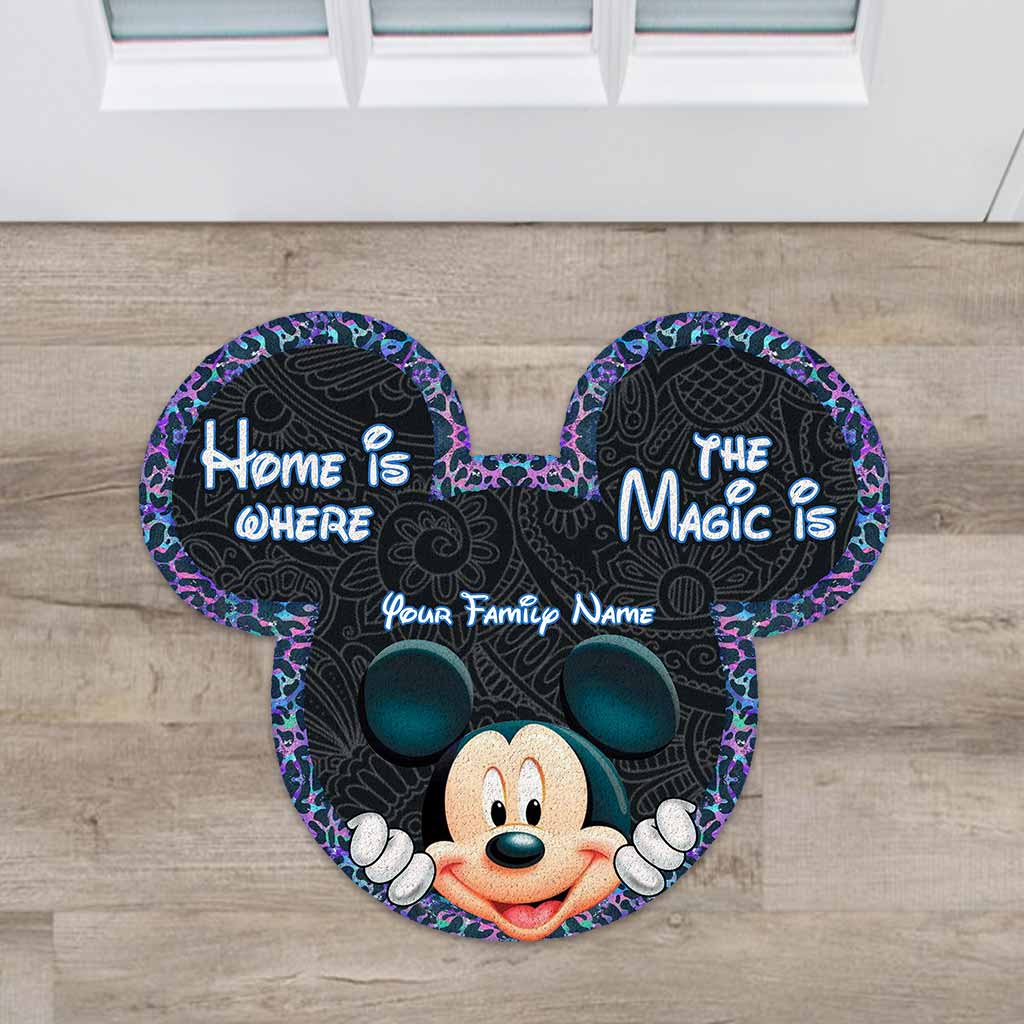 Personalized Mickey Mouse Shaped Doormat for Home Decor Shaped Doormat GradoCreations