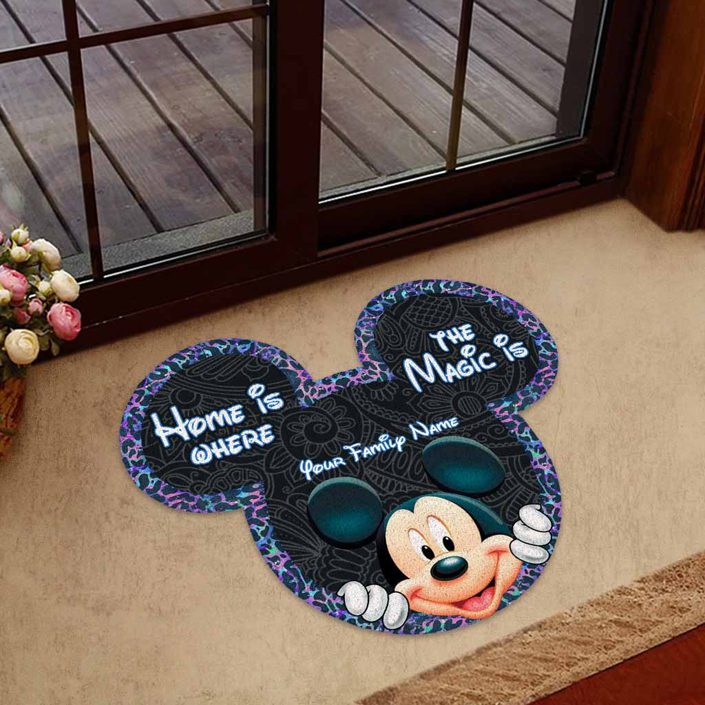 Personalized Mickey Mouse Shaped Doormat for Home Decor Shaped Doormat GradoCreations