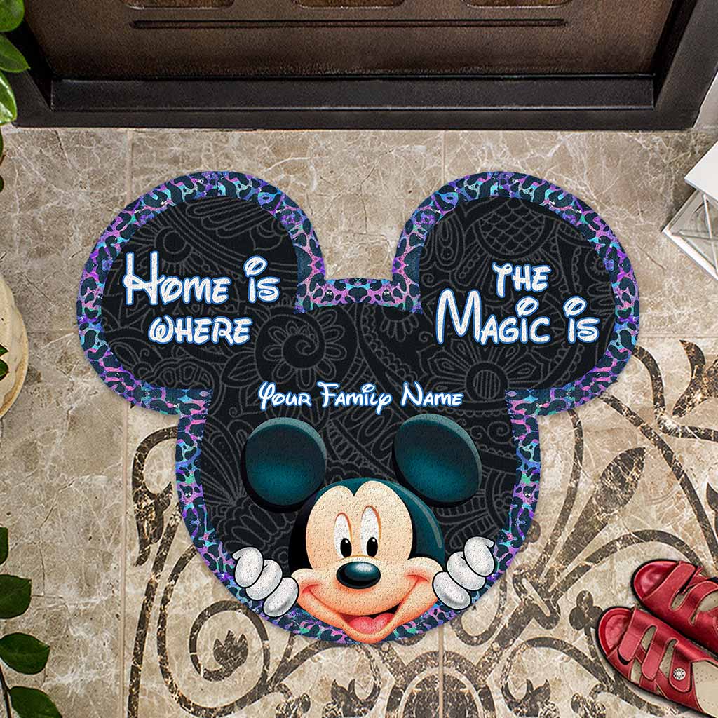 Personalized Mickey Mouse Shaped Doormat for Home Decor Shaped Doormat GradoCreations